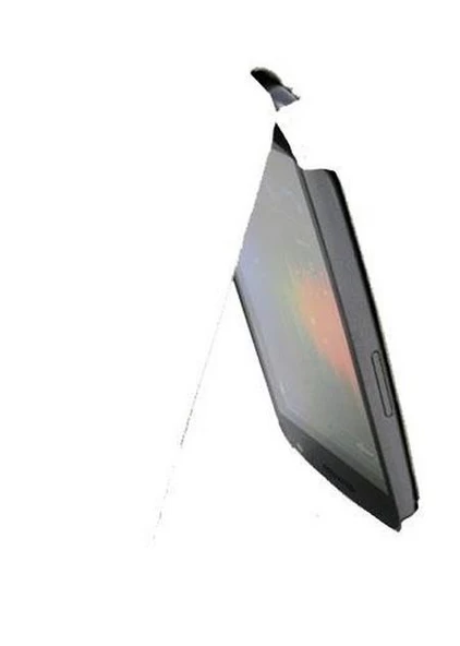 Galaxy Nexus i9250 ile Uyumlu Lenouveau Marka Hakiki Deri Kılıf Beyaz - 2