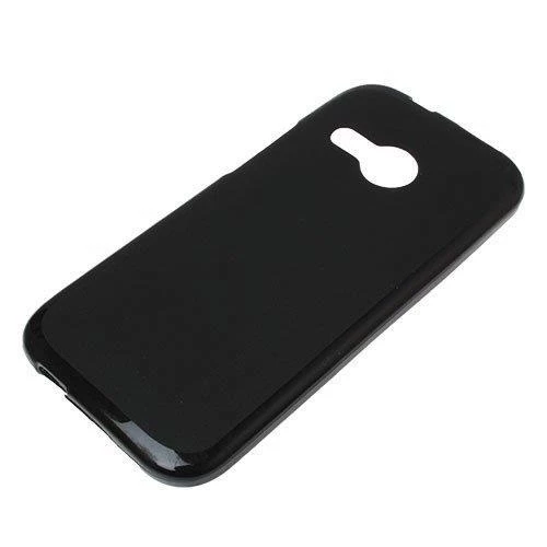 One M8 Mini ile Uyumlu Süper Silikon Kılıf Siyah - 2