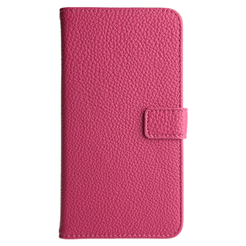 Galaxy S5 G900 ile Uyumlu Textured Walled Kapaklı Kılıf Pembe Renk - 1
