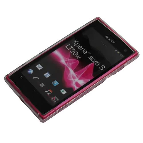 Xperia Acro ile Uyumlu S Desenli Şeffaf Silikon Kılıf Beyaz Renk - 2