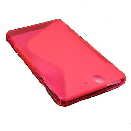 Xperia Z ile Uyumlu S Desenli Silikon Kılıf Pembe - 1