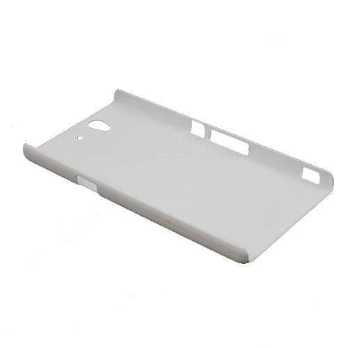 Xperia Z ile Uyumlu Sert Kauçuk Kılıf Beyaz - Resim 2