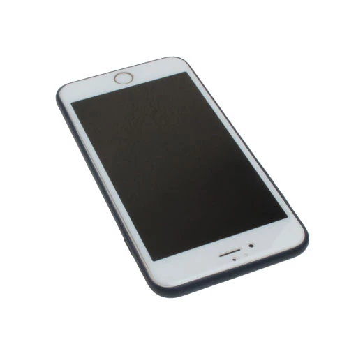 iPhone 6S Plus/6 Plus ile Uyumlu Slim Silikon Deri Desenli Kılıf Lacivert - 2