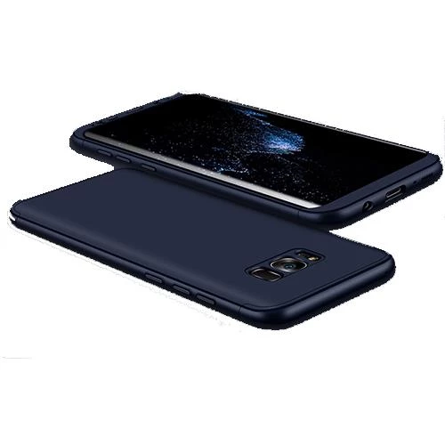Zore Galaxy S8 Plus ile Uyumlu Ays Sert Kılıf Lacivert - 1