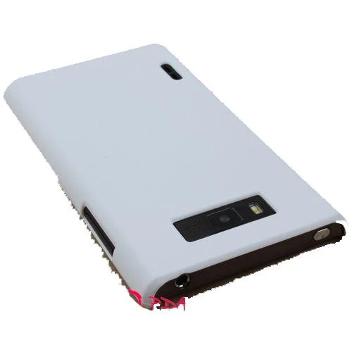 Optimus L7 ile Uyumlu Sert Kauçuk Kılıf Beyaz - 1