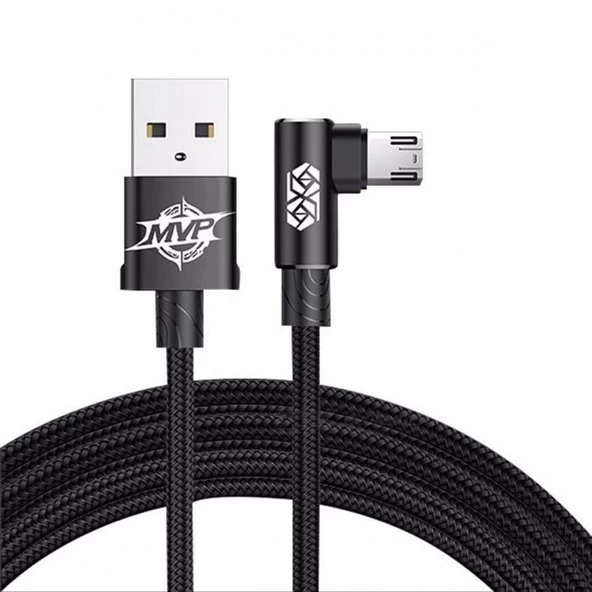 Baseus Micro USB 1 Metre MVP Kablo Siyah