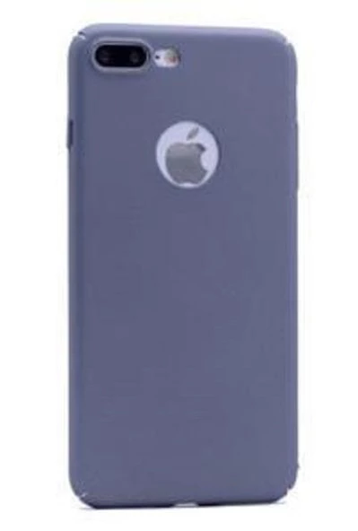 iPhone 7 Plus ile Uyumlu Rubber Sert Kılıf Füme - 1