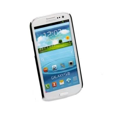 Galaxy S3 i9300 ile Uyumlu Kumlu Sert Kauçuk Kılıf Siyah - 2