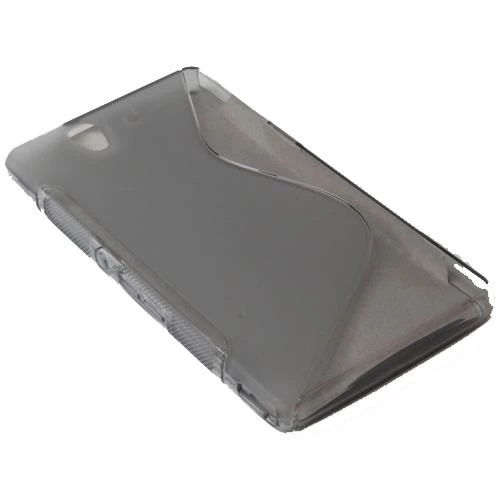 Xperia Z ile Uyumlu S Desenli Silikon Kılıf Gri - Resim 2