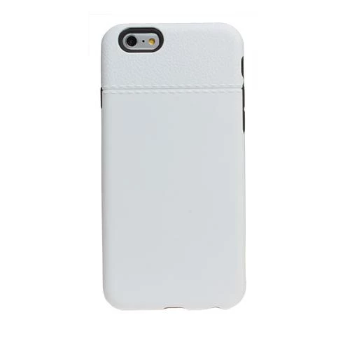 iPhone 6S Plus/6 Plus ile Uyumlu Kılıf Plastik Arka Koruma Beyaz - 1