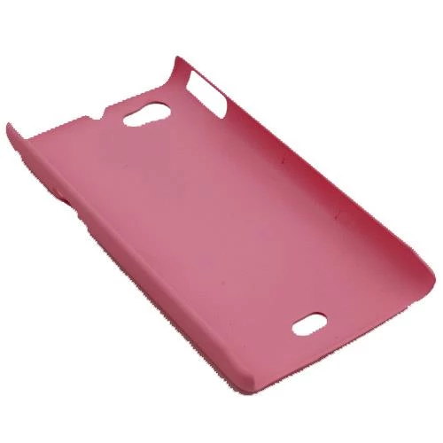 Xperia Miro ile Uyumlu Sert Kauçuk Kılıf Pembe - 2
