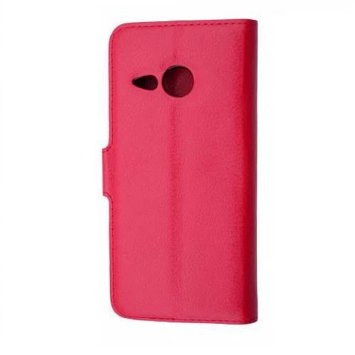 One M8 Mini ile Uyumlu Yan Model Kartlıklı Cüzdanlı Kılıf Kırmızı - 6