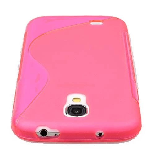 Galaxy S4 i9500 ile Uyumlu Desenli Silikon Kılıf Pembe ürün görseli 1