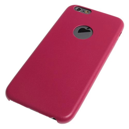 iPhone 6S/6 ile Uyumlu Kılıf Leather Fit Serisi Yumuşak Dokulu Vişne Çürüğü - 1