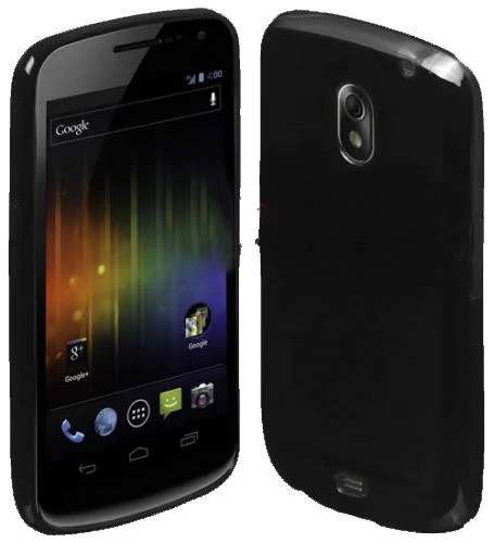Galaxy Nexus i9250 ile Uyumlu Parlak Silikon Kılıf Siyah Renk - 1