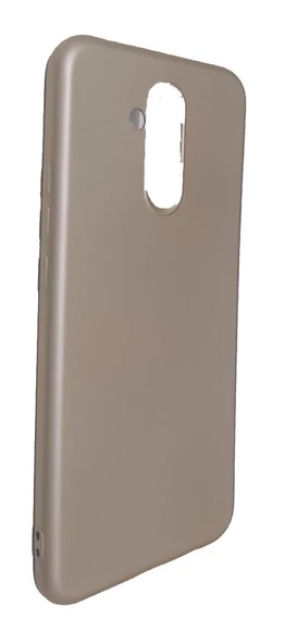 Mate 20 Lite ile Uyumlu Soft Silikon Kılıf  Gold - 1