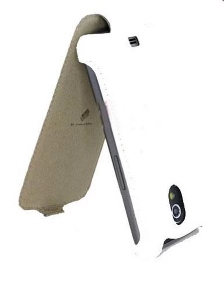 Galaxy Nexus i9250 ile Uyumlu Lenouveau Marka Hakiki Deri Kılıf Beyaz - 1