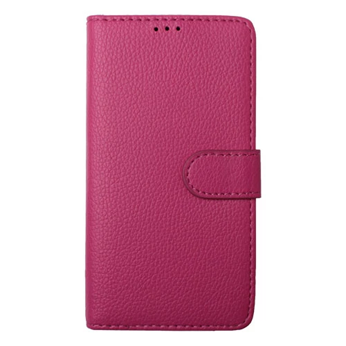 Xperia M2 Dual ile Uyumlu Kılıf Yan Model Kartlıklı Cüzdanlı Pembe - 1