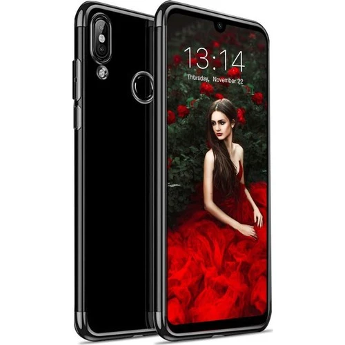Zore Redmi Note 7 ile Uyumlu Glitter Silikon Kılıf Siyah - 1