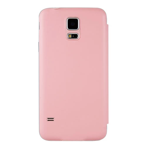 Anymode G900 Galaxy S5 ile Uyumlu View Flip Cover Kılıf Pembe - Resim 2