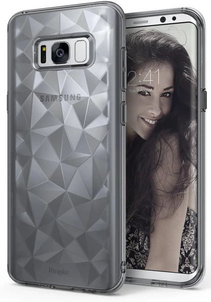 Ringke Air Prism 3D Elmas Yansıması Galaxy S8 ile Uyumlu Kılıf Smoke Black ürün görseli