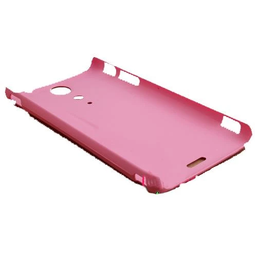 Xperia TX LT29i ile Uyumlu Sert Kauçuk Kılıf Pembe - 2
