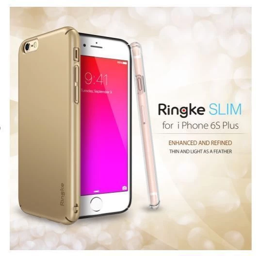 Ringke Slim iPhone 6s Plus/ 6 Plus ile Uyumlu KIlıf Rose Gold - 2