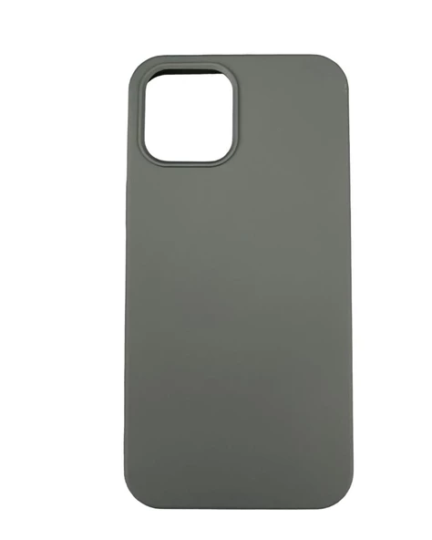 iPhone 12 Pro Max ile Uyumlu Cappy Silikon Kılıf Yeşil - 1