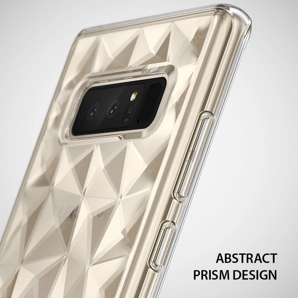 Ringke Air Prism 3D Elmas Yansıması Galaxy Note 8 ile Uyumlu KIlıf Crystal Clear - Resim 2