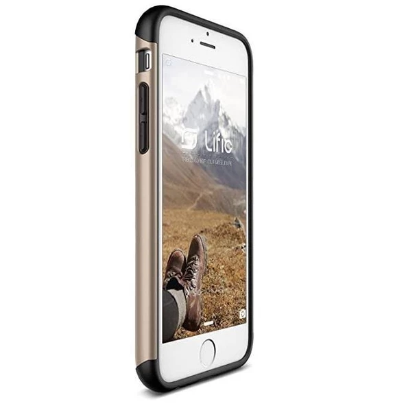 Lific iPhone 6/6s ile Uyumlu Mighty Card Defense Gold - 2