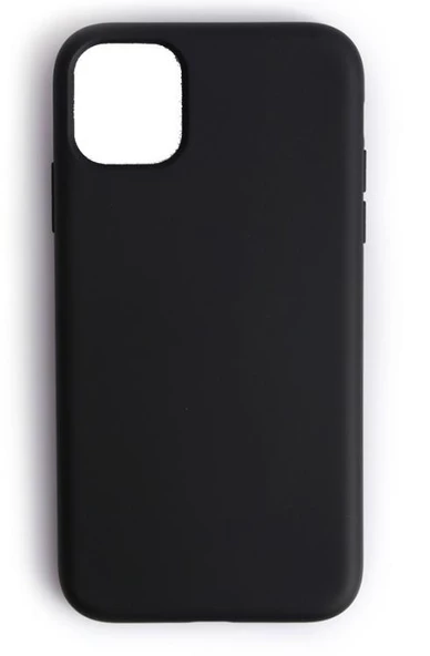 iPhone 11 Pro Max ile Uyumlu Cappy Silikon Kılıf Siyah - 1
