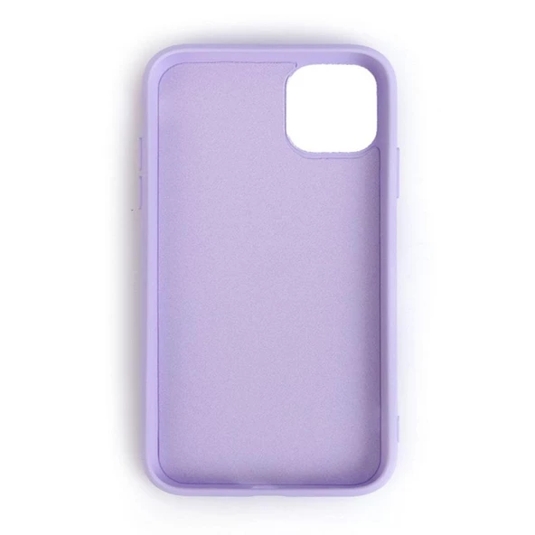 iPhone 11 Pro ile Uyumlu Cappy Silikon Kılıf Lila - 1