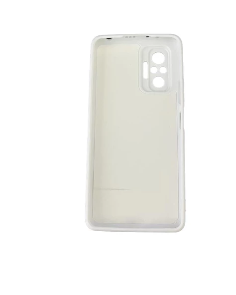 Redmi Note 10 Pro ile Uyumlu Cappy Silikon Kılıf Beyaz - Resim 2