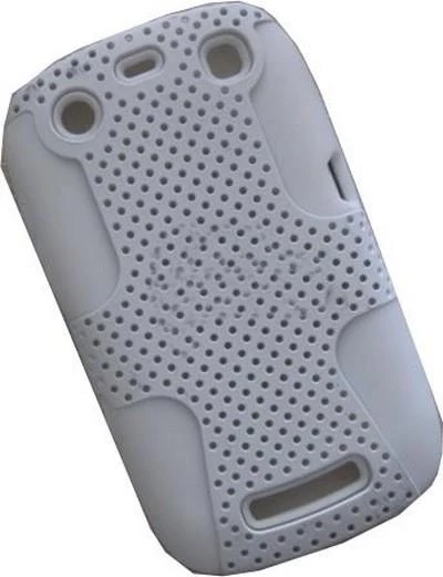 BlackBerry 9360 ile Uyumlu Curve Termo Plastik Silikon Kılıf Beyaz Renk - 2