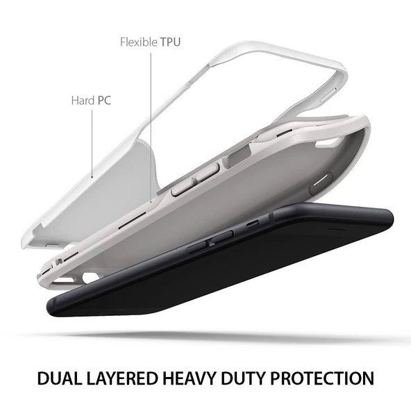 Ringke Wave iPhone 7/8 ile Uyumlu KIlıf Gray White - 4