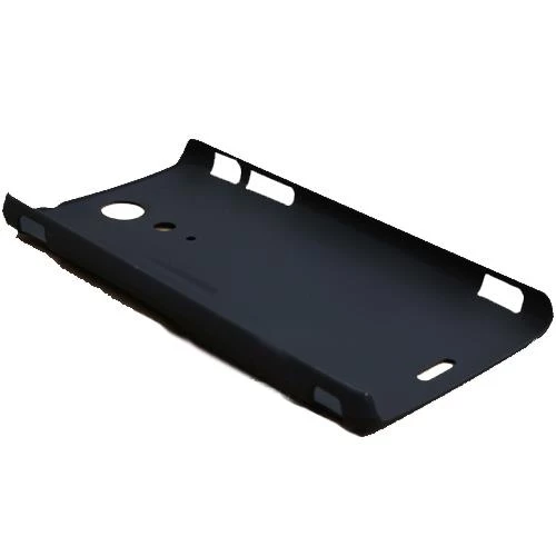 Xperia TX LT29i ile Uyumlu Sert Kauçuk Kılıf Siyah - 2