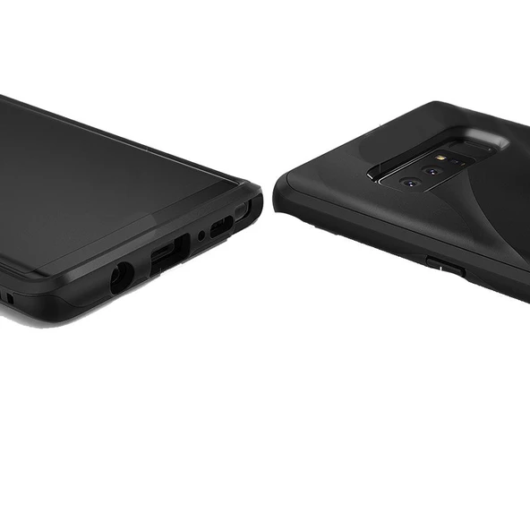 Ringke Wave Galaxy Note 8 ile Uyumlu KIlıf Charcoal Black - 3