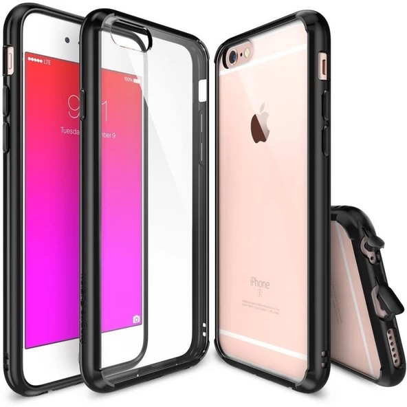 Ringke Fusion iPhone 6s Plus/ 6 Plus ile Uyumlu KIlıf Black - 3