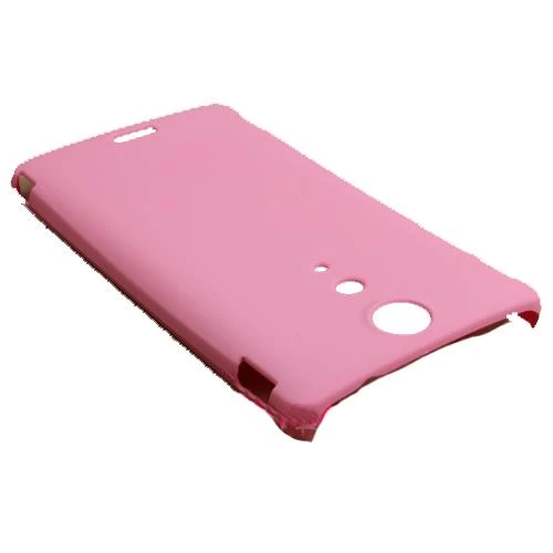 Xperia TX LT29i ile Uyumlu Sert Kauçuk Kılıf Pembe - 1