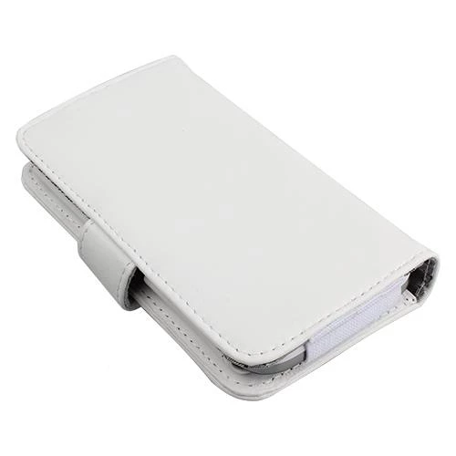 Optimus 4X HD P880 ile Uyumlu Yan Kapaklı Cüzdanlı Kart Bölmeli Deri Kılıf Beyaz Renk - Resim 2