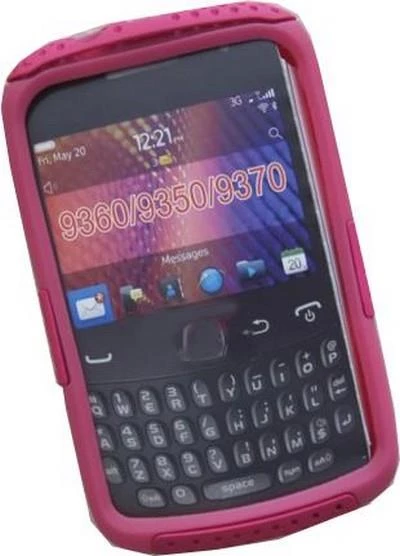 BlackBerry 9360 ile Uyumlu Curve Termo Plastik Silikon Kılıf Pembe Renk - 2