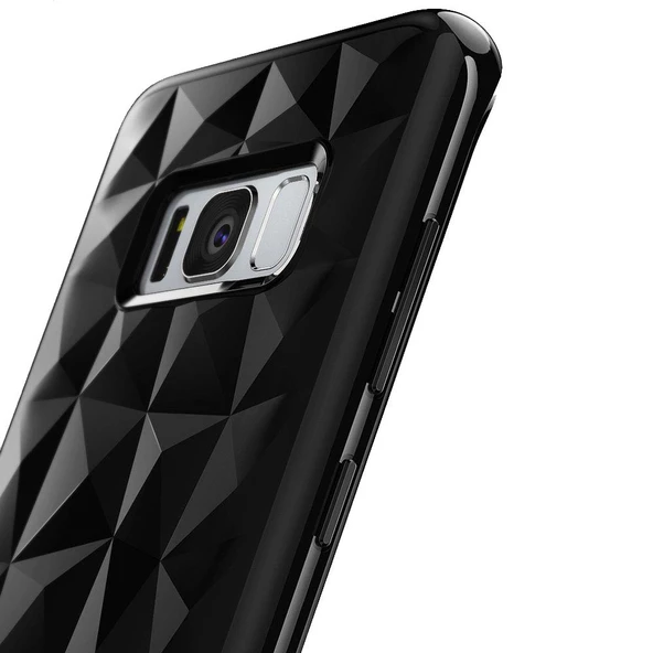 Ringke Air Prism 3D Elmas Yansıması Galaxy S8 Plus ile Uyumlu Kılıf Ink Black - 2