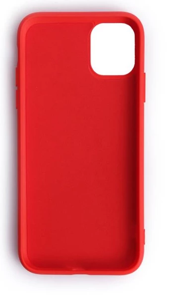 iPhone 11 Pro Max ile Uyumlu Cappy Silikon Kılıf Kırmızı - Resim 2