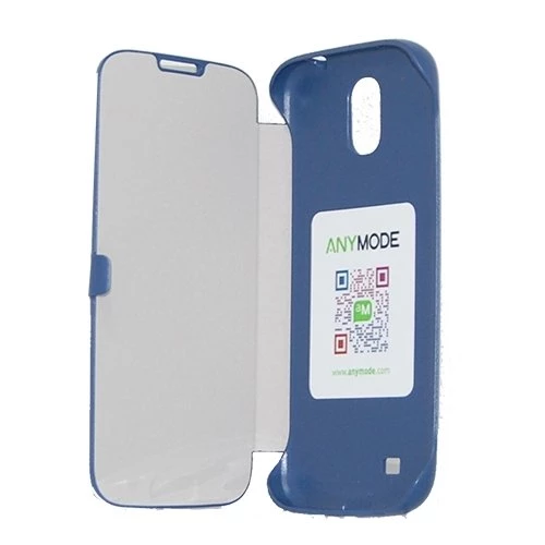 Anymode i9500 Galaxy S4 ile Uyumlu Folio Cover Kılıf Lacivert BRCC002KBL - 2