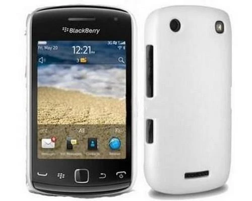 BlackBerry 9380 Curve ile Uyumlu Sert Kauçuk Kılıf Beyaz Renk - 1