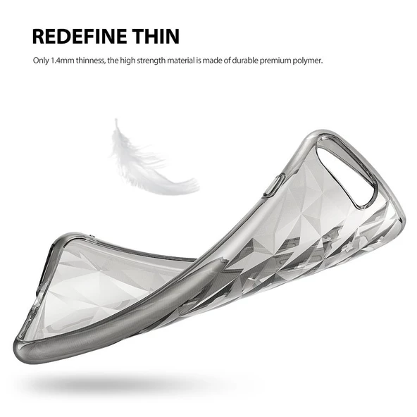 Ringke Air Prism 3D Elmas Yansıması iPhone 7/8 Plus ile Uyumlu KIlıf Rose Gold Ultra Hafif Esnek İnce Renkli Transparan - Resim 2