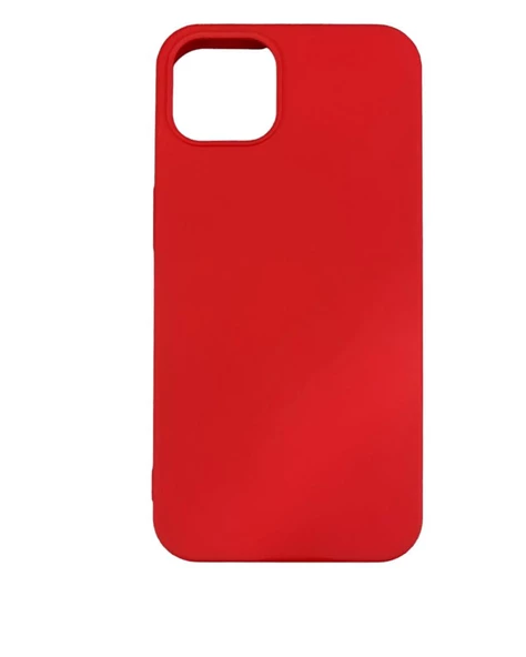 iPhone 13 ile Uyumlu Cappy Silikon Kılıf Kırmızı - 1