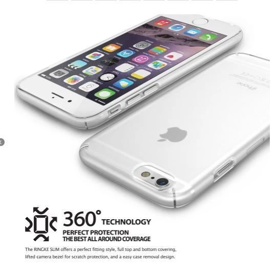 Ringke Slim Frost iPhone 6s Plus/ 6 Plus ile Uyumlu KIlıf White - 3