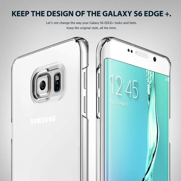 Ringke Slim Galaxy S6 Edge Plus ile Uyumlu Kılıf SF Black - 4