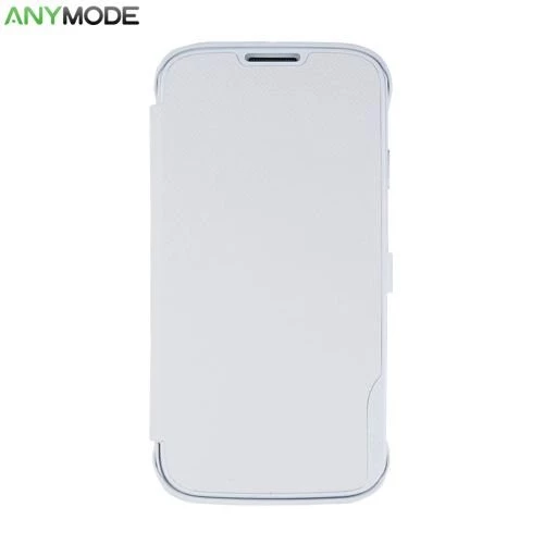 Anymode i9500 Galaxy S4 ile Uyumlu Folio Cover Kılıf Beyaz - 1